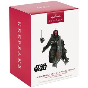 New! Star Wars Darth Maul + Sith Droid Hallmark Keepsake Ornament Phantom Menace